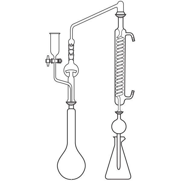 Apparecchio determ.azoto Kjeldahl pallone ml 250-0