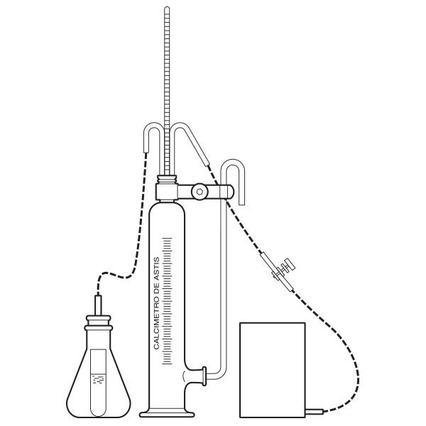 Apparecchio determ.calcare De Astis solo vetro con tappi in gomma-0