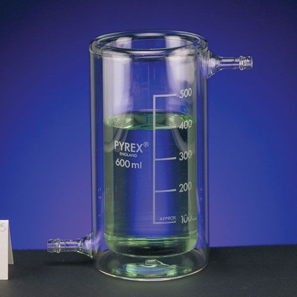 Bicchieri termostatici Pyrex c/port. laterali ml 600-0