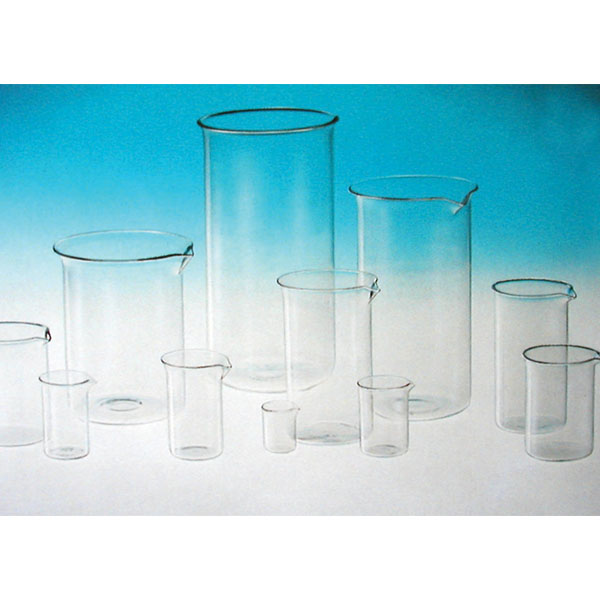 Bicchieri in quarzo trasparente con becco, ml 5-0