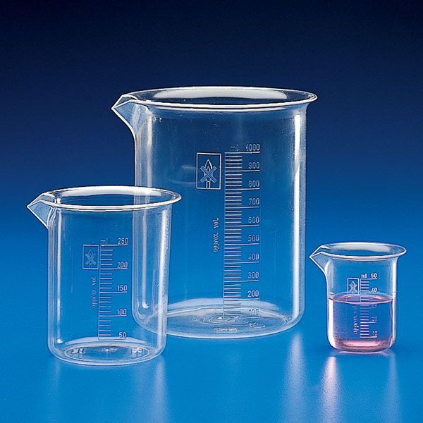 Bicchieri graduati forma bassa in TPX ml 3000-0