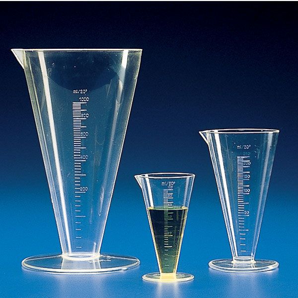 Bicchieri conici graduati in TPX ml 500 -0
