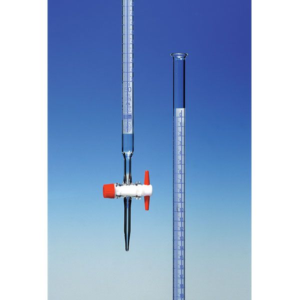 Burette Mohr grad.Cl.AS rub.M ptfe v.b.ml 25 1/10-0