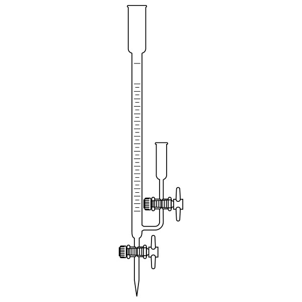 Burette Gawalowsky AS due rub.M PTFE ml 25-0