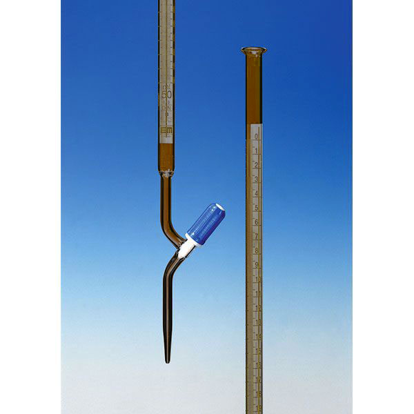 Burette Mohr gr. AS rub.sp.M PTFE v.g. ml 10 1/50-0