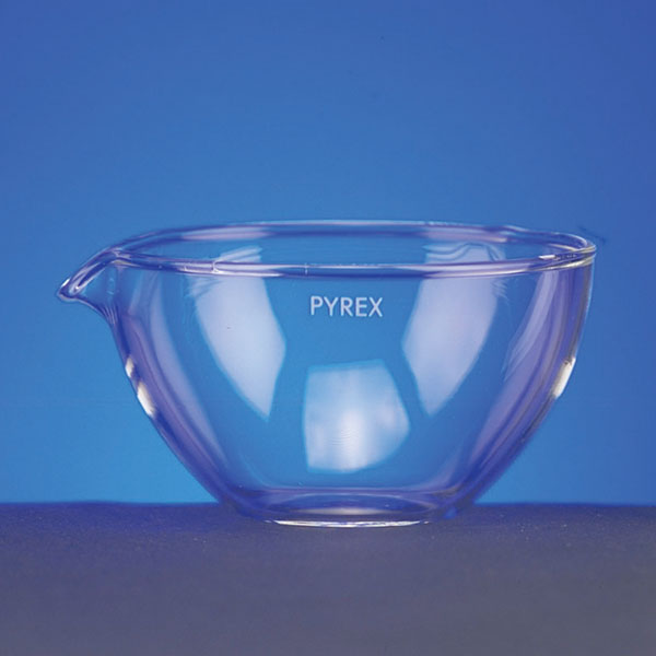 Capsule vetro Pyrex, fondo piano con becco, Ø 40-0