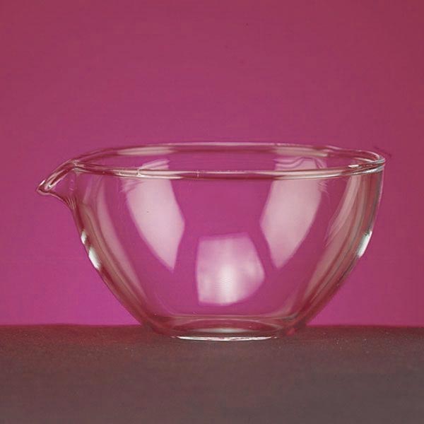 Capsule vetro Simax, fondo piano con becco, Ø 40-0