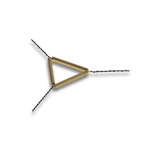 Triangoli in ferro zincato, lati mm 40 -0