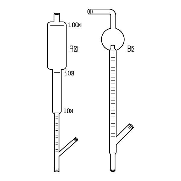 Flussimetri gas-cromat. Pyrex tar.100-500-1000 ml-0