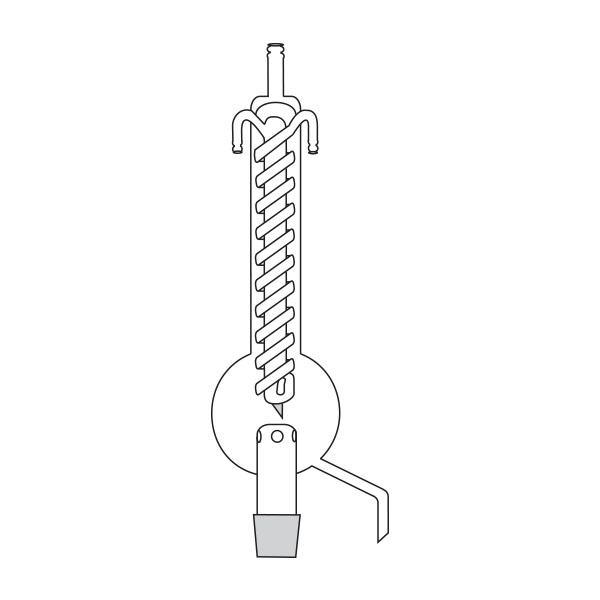 Distillatori mod.univ.Pyrex refrig.serp.Dimroth-0