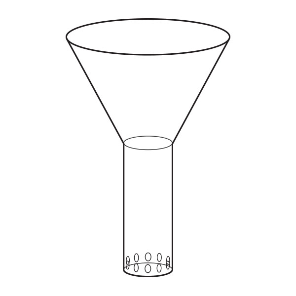 Imbuti colonne cromat.gambo forellato Ø sup.100-0