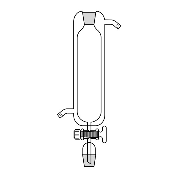 Imbuti gocc. incamiciati rub.PTFE NS 14/23 ml 10-0