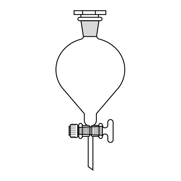 Imbuti separatori Gilson vetro Pyrex M PTFE ml 50-0