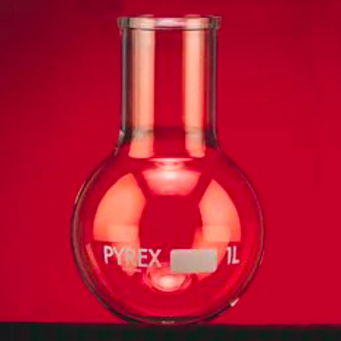 Vaso In Vetro Rosso 20 Cm A Collo Largo - Per Fiori A Stelo Singolo, Decorazione Casa E Centrotavola