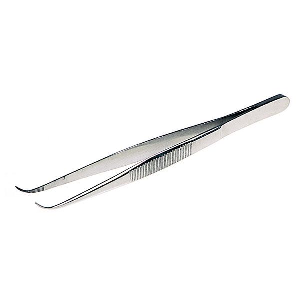 Pinze con punte curve inox 18/8, lungh. 125-0