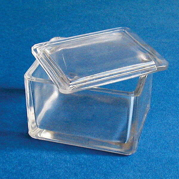 Vaschette per vetrini con coperchio, rettangolare-0