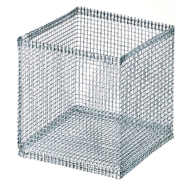 Cestelli quadrati in rete in acciaio-0