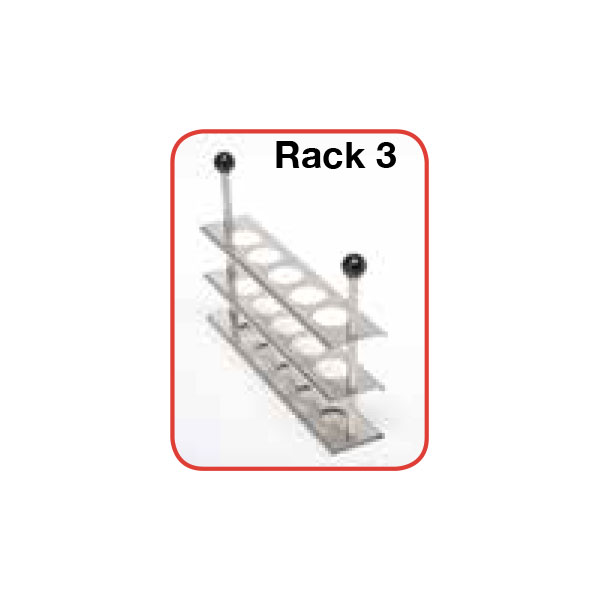 Rack 3 per tubi Ø 31 mm bagnomaria ArgoLab-0