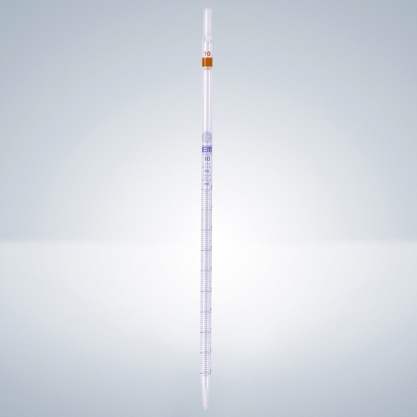 Pipette graduate BLU a scolamento totale ml 0,5 div 0,01-0