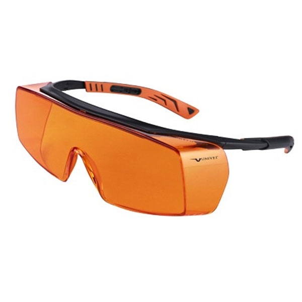 Occhiali per protezione UV arancione serie 5X7-0