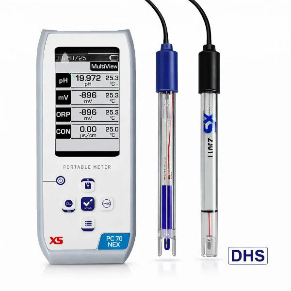 Multiparametro portatile XS PC 70 NEX con Elettrodo 201 T DHS e Cella 2301T