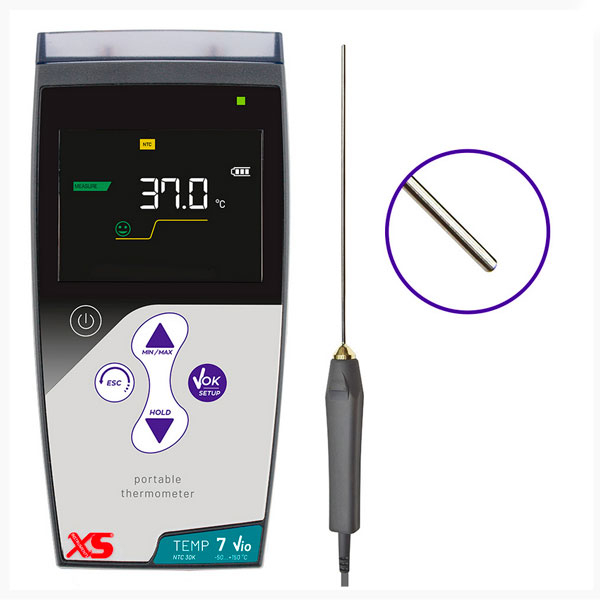 Termometro digitale portatile XS TEMP 7 NTC Vio termometro - Sonda NT 7L-0