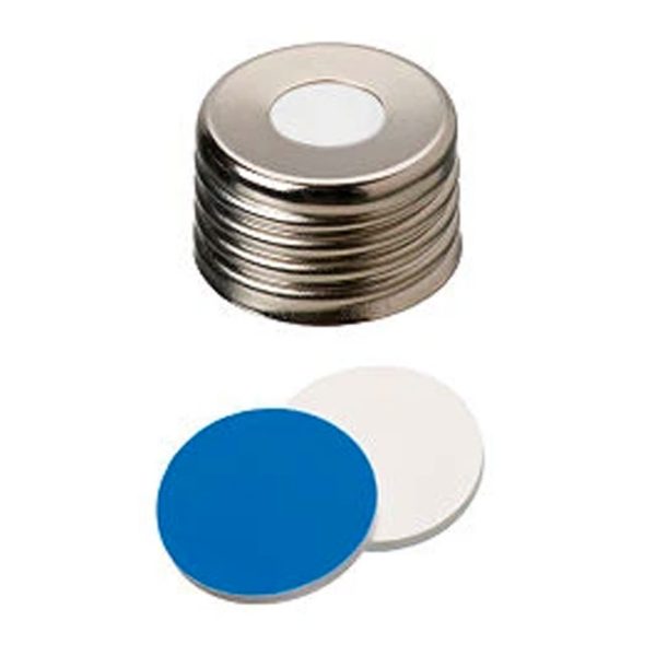 Tappo a vite universale ND18 Silicone bianco/PTFE blu-0