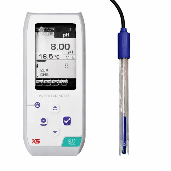 pHmetro portatile XS pH 7 NEX con elettrodo 201 T